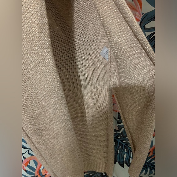 Venus Metallic Gold and Beige Maxi Dress Sz M - Picture 3 of 10